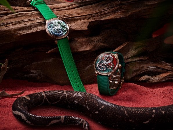 Jaquet Droz unveils two Ophidian Hour Red Gold unique pieces